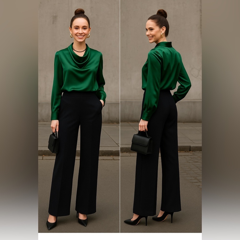 “Vintage St Michael by Marks & Spencer – Made in the UK”.
Wide leg size M